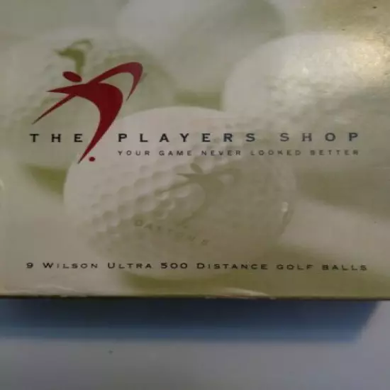 Wilson Ultra 500 Distance 9 Golf Balls Dayton's The Players Shop New in the Box 