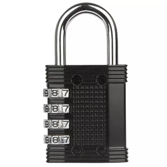 Padlock - 4 Digit Combination Lock for Gym Outdoor & School Locker, Fence, Ca...