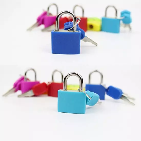 10 Pack Suitcase Locks with Keys,Multicolor Small Luggage Padlocks Metal4129