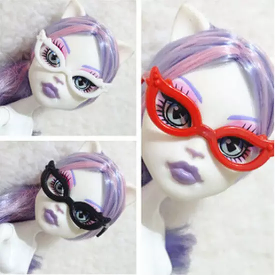 10pcs/set Doll Accessories Mini Plastic Glasses For Monster Demon Dolls Kids Toy