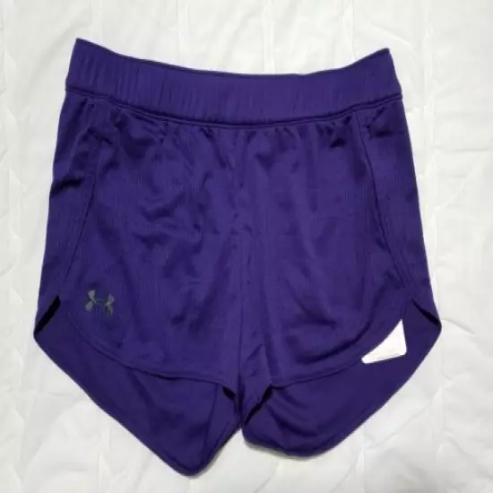 1 NWT UNDER ARMOUR WOMEN'S WORKOUT SHORTS, SIZE: SMALL, COLOR: PURPLE (J119)