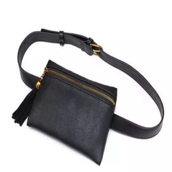 Fashion Tassel Waist Fanny Pack Belt Bag Casual Small Cell Phone Bag Purse