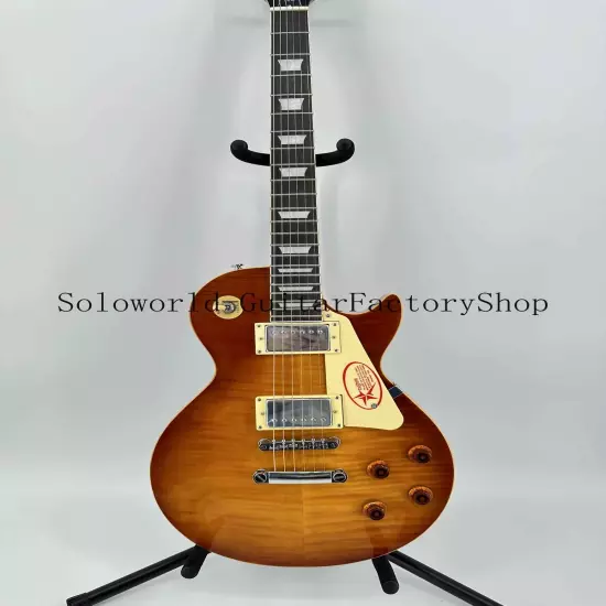 Custom LP Solid Body Chibson VS Electric Guitar Mahogany Body Cream Pickguard