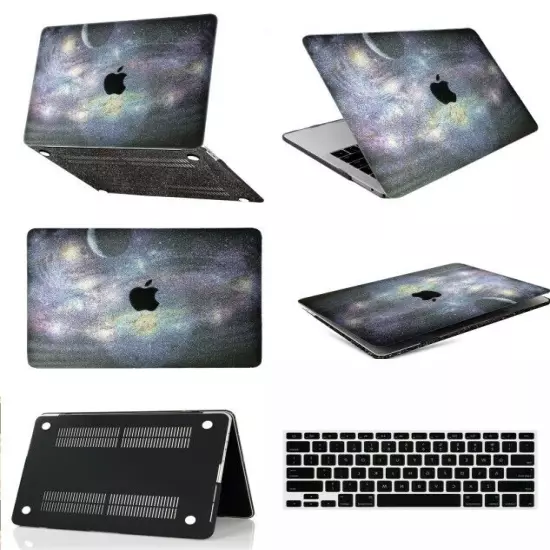 Shinny Glitter Rainbow Hard Case KB Cover For New Macbook Pro Air 11 13 14 15 16