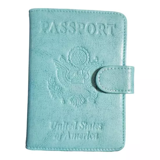 Passport Vaccine Cover Wallet Travel Essentials Leather Card Case Accessories