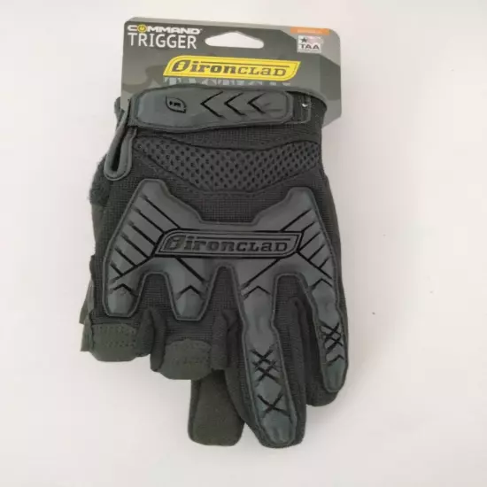 Ironclad Tactical Command Trigger Gloves New With Tags, Black, Size Small