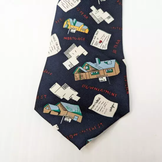 Realtor Tie By A Rogers Men's Necktie House For Sale Mortgage Handmade Polyester