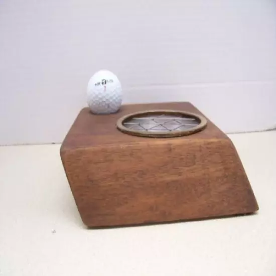 Vintage TITLEIST Acushnet Golf Ball Hole in One Trophy Ashtray Art Deco 