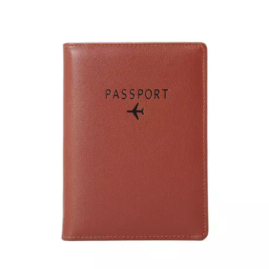 RFID Blocking Slim Leather Travel Passport Wallet ID Card Case Cover Holder US