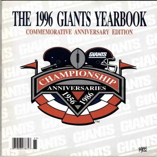 The 1996 Giants Yearbook Commemorative Anniversary Edition