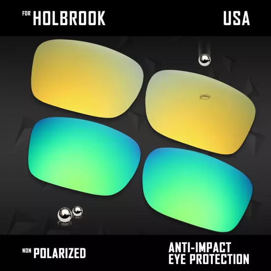 Anti Scratch Polarized Replacement Lenses for-Oakley Holbrook OO9102 Options