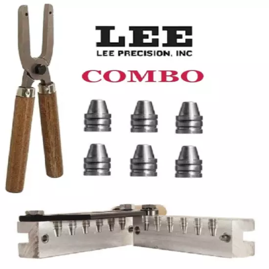 Lee COMBO 6-Cav Mold 38 Special/357 Magnum/38 Colt New Police/38 S&W + Handles!