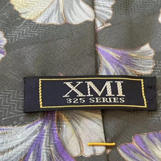 Xmi 325 Series Green Purple 100% Imported Silk Men’s Neck Tie Made In USA