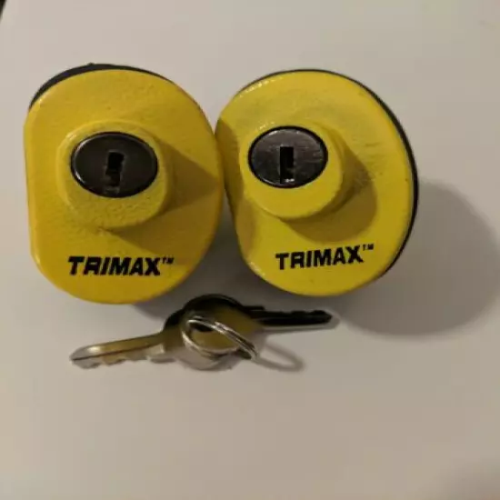 2 Trimax Keyed Alike Keyed Firearm Gun Safety Trigger Locks (no box)