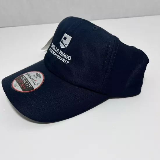 Imperial Wells Fargo Golf PGF Championship Cap Hat Adjustable Blue One Size NWT