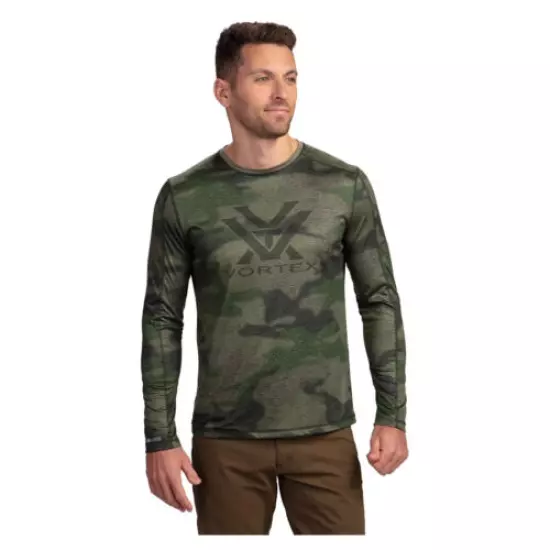 VORTEX Mens Sun Slayer Long Sleeve Forest Camo Shirt (121-19-FCA)