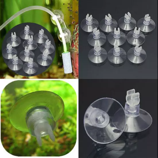 10* Aquarium fish tank suction cup sucker holders for air line tube hose pump Sn