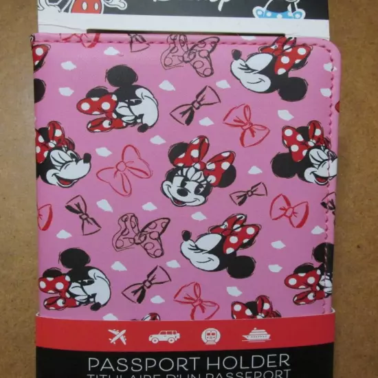 Disney Minnie Mouse Pink Passport Holder Cover