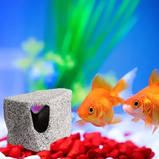 Aquarium Stone Hideaway Decoration Ceramic Tank Decoration Stone Rock Hideout