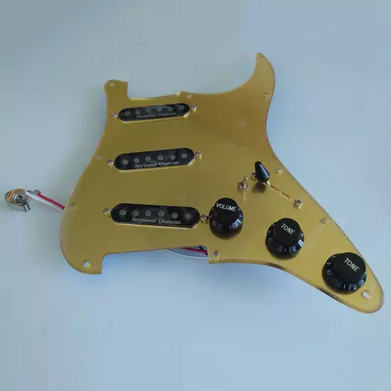 Guitar Prewired Loaded Strat Pickguard with Coil Splitting Alnico5 Pickup for ST