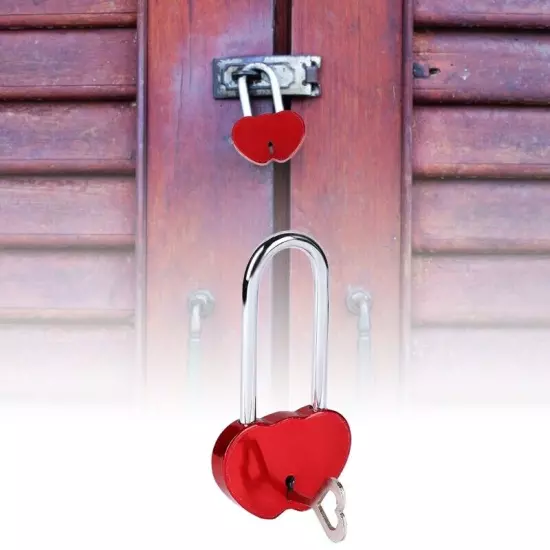 Love Shape Antique Padlock with for Key Notebook Stationery Accessories Pad