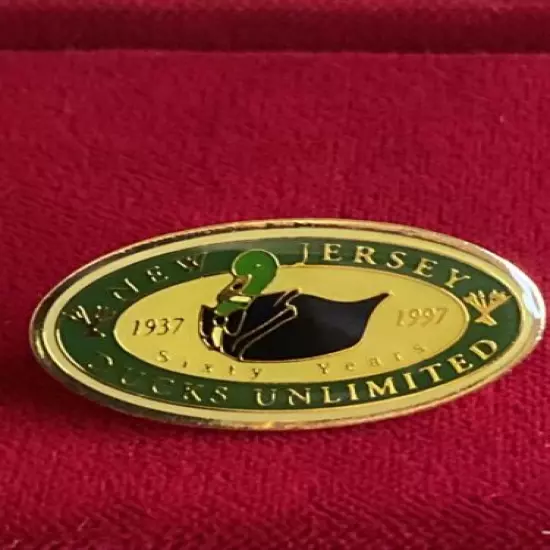 New Jersey Pin 1937 - 1997 Ducks unlimited pin Sixty Years Anniversary Edition