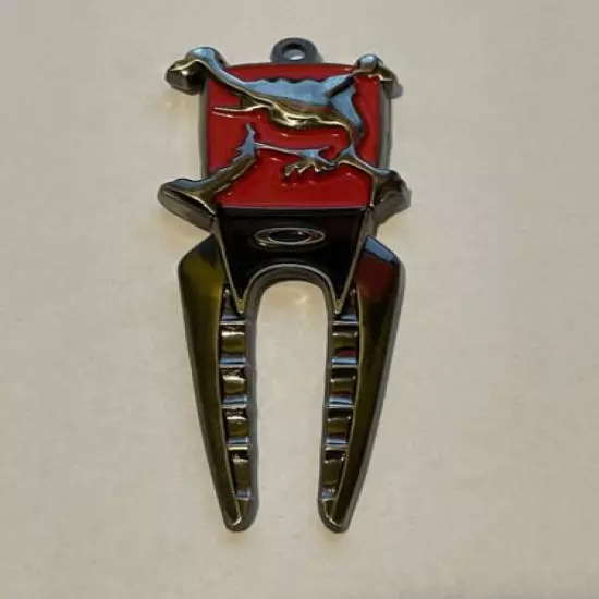 Oakley Sunglasses Golf Divot Repair Tool X-Metal Skull Rare Large Heavy Red