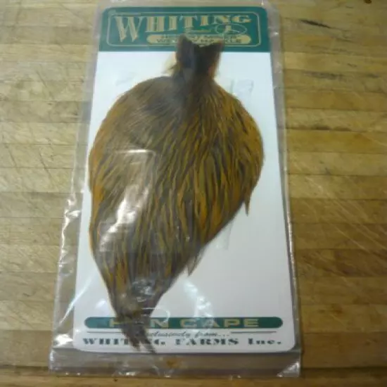 Whiting Farms Green Label Herbert Hen Cape Rusty Natural Dun Wet Fly Hackle