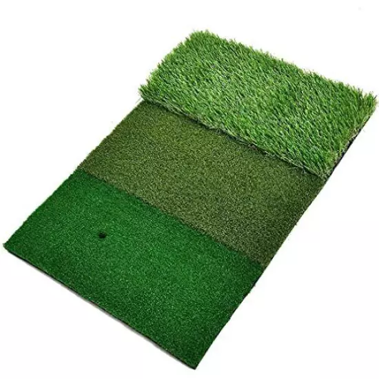 Golf Hitting Practice Mat Unfolded Chipping Grass Indoor Training Backyard Aid