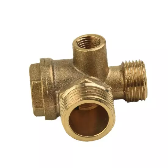 3 Port Brass Central Pneumatic 40400 Air Compressor Check Valve Thread