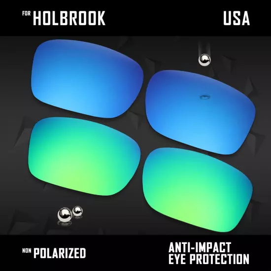 Anti Scratch Polarized Replacement Lenses for-Oakley Holbrook OO9102 Options