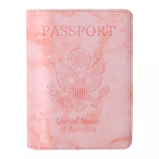 Slim Leather Travel Passport Wallet Holder RFID Blocking ID Card Case Cover US