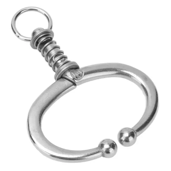 Cattle Nose Ring Stainless Steel Cattle Nose Clamp Bull Cow W Spring Nose Ring