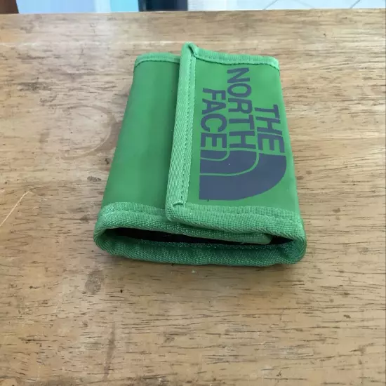 The North Face Green Base Camp Tri-Fold Wallet