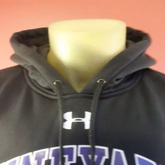  UNDER ARMOUR MENS Polyester Medium black Hooded Sweatshirt Vineyard Football