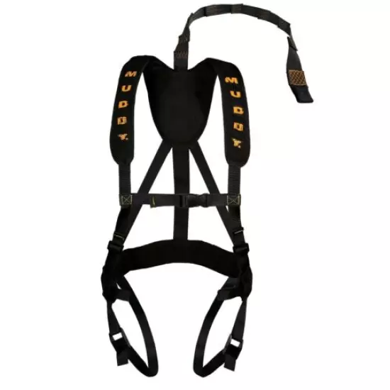 Muddy Magnum Pro Harness, Black, Lightweight, Tree Climber Safety Harness 