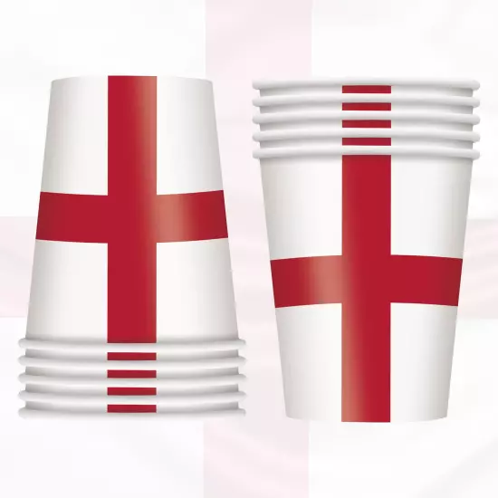 Vending Cups Disposable England Flag Theme Paper Cups For Cold Drinks Party Cups