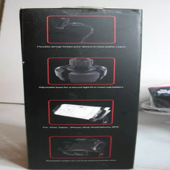 MACALLY Cup Holder 12" Iphone, Ipad Smart Phone or Tablet PC MCUPTABPRO Vehicle