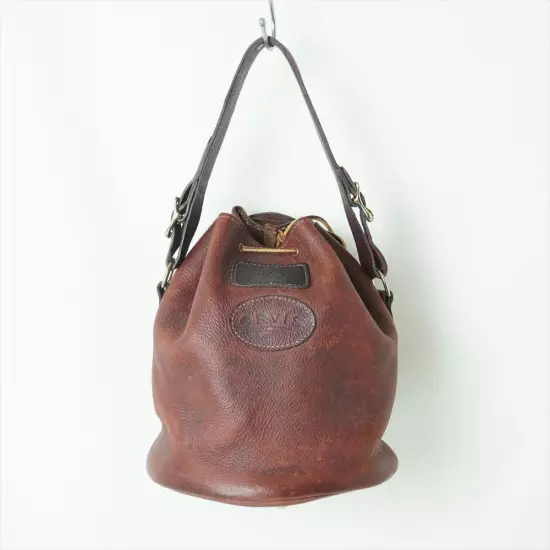 70s80s vintage ORVIS thick leather bag