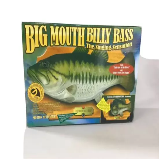 NEW Big Mouth Billy Bass GEMMY 1st issue Animated Singing Fish