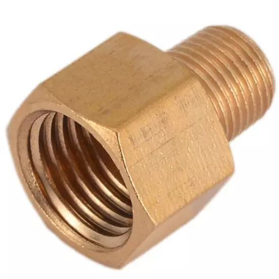 For BSP-NPT Adapter Male For BSPT To 1/4" Female NPT Brass Pipe Fitting Tool