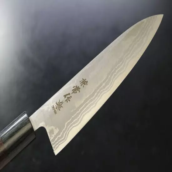 Kanetsune Seki Japan KC-464 Blue Steel Damascus 165mm Kitchen Paring Knife