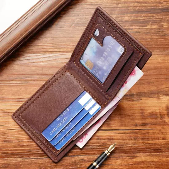 Fashion Casual Wallet Men's Youth Thin Horizontal Soft Wallet`