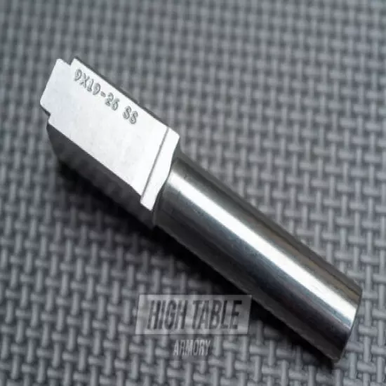 Glock G26 Polished Stainless Steel Barrel for Glock 26 (Gen 1-4)