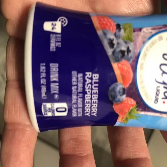 (12) Crystal light liquid blueberry raspberry drink mix