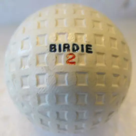 VINTAGE MESH BIRDIE GOLF BALL-NO SIGNS OF BEING PLAYED UNIQUE MESH PATTERN