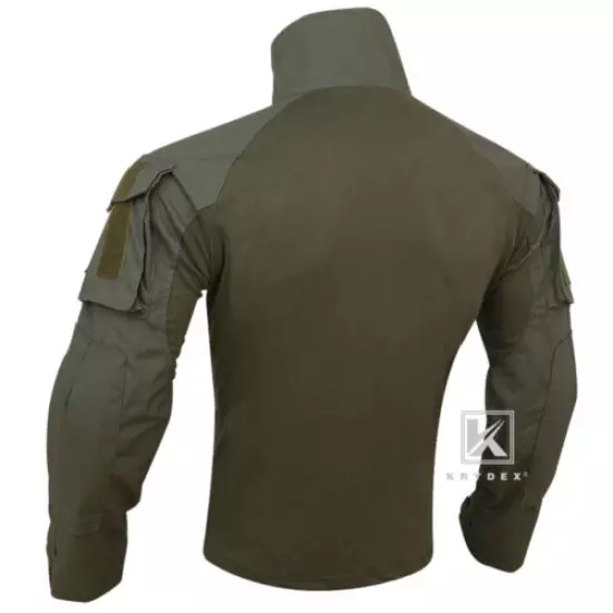 KRYDEX G3 Combat Shirt Long Sleeve w/ Elbow Pads Tops Army Ranger Green Airsoft