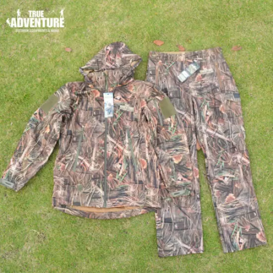 True Adventure Outdoor Bionic Camouflage Warm Breathable Hunting Suit Jkt+pants 