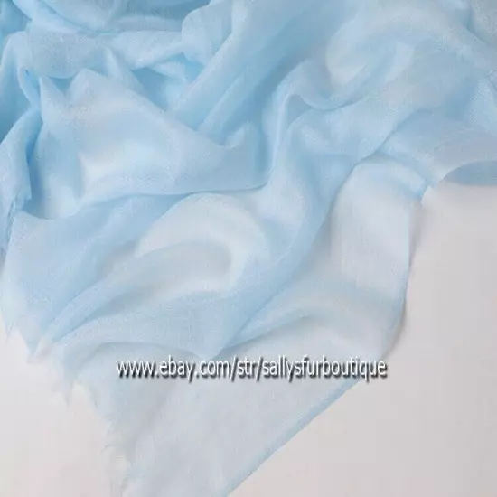 Sallys Pure Mongolian Cashmere 300s Wrap Shawl Ring Scarf Thin Soft 230 * 100 cm