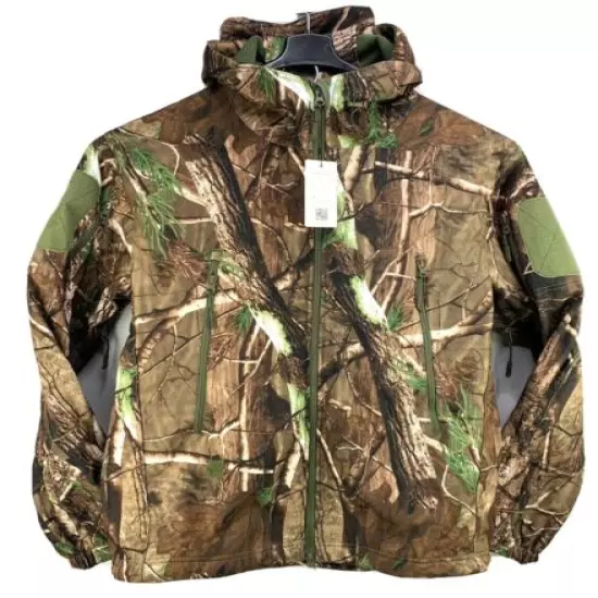 NEW VIEW Mens 2XL Camo Tree Hunting Suit Silent Water Resistant Jacket & Pants 